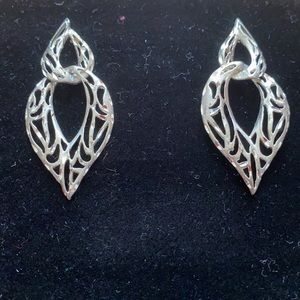 Sterling silver pierced earrings
